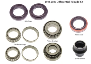 Mazda Miata Rear Differential Rebuild Kit Bearings Seals 1994-05 New 650-461 - Bild 1 von 2