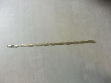 Bracelet maille plate tressée, en argent 925, Italy