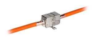 Netzwerk Kabel Verbinder Cat6a 10Gbit Kupplung Verlängerung werkzeuglos LAN LSA - Afbeelding 1 van 4