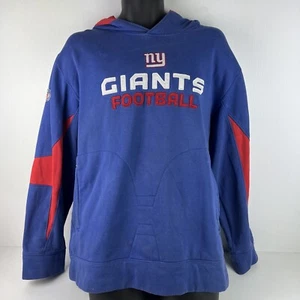 Reebok New York Giants NFL Licensed Team Apparel Hoodie Mens L Blue/Red 61/74 - Picture 1 of 8
