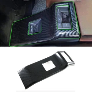 Carbon Fiber Rear Air Outlet Vent Cover Frame Trim For Toyota INNOVA 2023 2024 - Picture 1 of 5