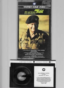Warner Home Video Glasbox John Wayne DIE GRÜNEN TEUFEL Betamax Rarität - Photo 1/4