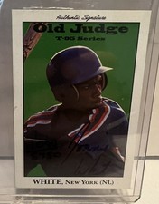 Donny White AUTO 1995 Signature Series Old Judge #’d /5750 NY Mets