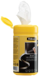 Fellowes Bildschirm Reinigungstücher 100er Spenderdose - Bild 1 von 1