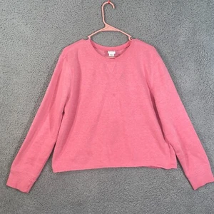 Everlast Sport Sweater Womens Large Red Long Sleeve Crew Neck Pullover Adult - Picture 1 of 14