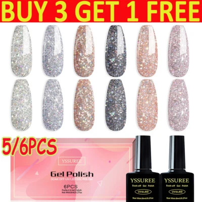 U-DREAMHOME 6PCS/SET Macaron Gel Nail Polish Set Soak off UV LED Lacquer Matte Nail Varnish