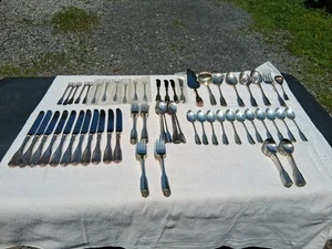 Oneida Community Cube Silverplate Flatware Set  91 Pcs - Picture 1 of 23
