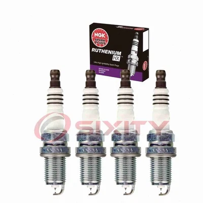 Velas de ignição 4 peças NGK Ruthenium HX para 2006-2011 Acura CSX 2.0L L4 - Motor dk - Imagem 1 de 4