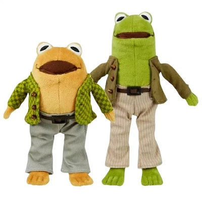Frog And Toad Plush Set Of 2 Stuffed Animal Small Sekiguchi NEW - Image 1 of 4