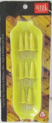 Good Cook, Corn Tray Set with 4 Corn Trays & 8 Holder/Corn Skewers, NEW! - Image 1 of 4