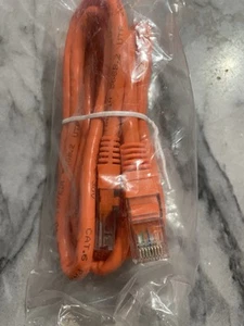 Cat .6 Patch Cable 568b.2 Orange, 4.5ft., UTP 26awg QTY 40 New - Picture 1 of 3