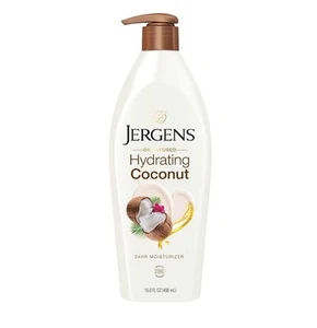 Jergens Hydrating Coconut Lotion For Dry Skin Moisturizer 16.8oz (496)ml - Picture 1 of 6