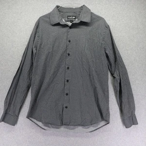 Express Shirt Mens Large 16-16.5 1MX Slim Stretch Cotton Button Up Long Sleeve - Picture 1 of 8