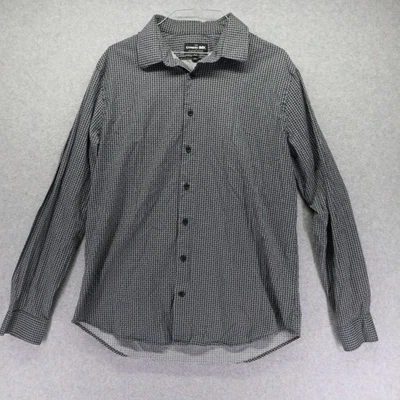 Express Shirt Mens Large 16-16.5 1MX Slim Stretch Cotton Button Up Long Sleeve - Image 1 of 4