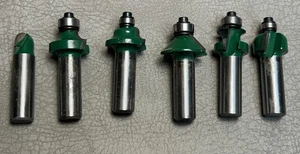 Lot of 6 Woodcraft Router Bits Some Lightly Used Some Unused - Picture 1 of 8