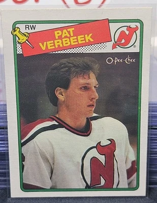 88-89 O-Pee-Chee Pat Verbeek 🚨🚨🚨 New Jersey Devils  - Image 1 of 2