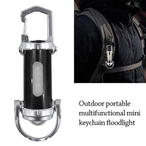 with Red&Blue Light Keychain Flashlights Mini Work Light for Outdoor - Picture 1 of 10