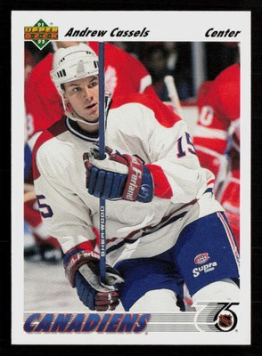 Andrew Cassels 1991-92 Upper Deck #379 Montreal Canadiens Hockey Card - Image 1 of 2