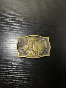 Vintage 1978 Brass Turkey Belt Buckle BTS - Picture 1 of 4