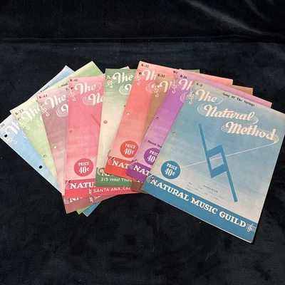 Lot Of 9 The Natural Method Sheet Music For Steel & Spanish Guitar - Image 1 of 4