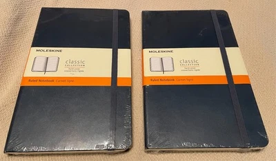 Молескин лот 2 классическая коллекция жесткий чехол Ruled ноутбука 5 «x 8,25» Бесплатная доставка - Изображение 1 из 4