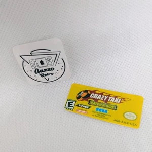 Crazy Taxi (GameBoy Advance) Replacement Game Label - Picture 1 of 1