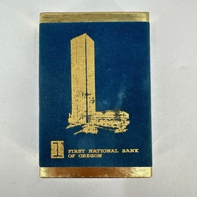 Tarjetas de juego de colección First National Bank of Oregon Liberty recubiertas de plástico EE. UU. Foto 1 de 4