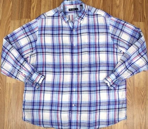 CAMISA DANIEL CREMIEUX REGULAR FIT 100% LINO CUADROS AZUL Y ROSA TALLA X-GRANDE, XL - Imagen 1 de 3