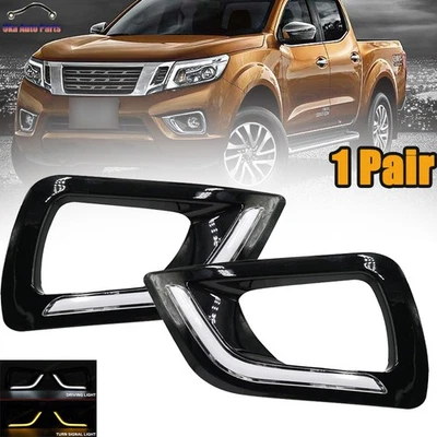 Daytime Running Light For Nissan Navara NP300 D23 2015-2018 Fog Lamp Cover - Image 1 of 4