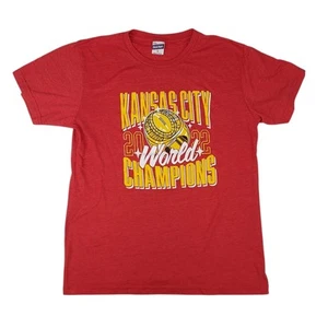 Kansas City Chiefs T Shirt Uomo Large Charlie Hustle Made in USA 2022 SB Champs - Foto 1 di 7