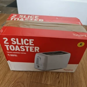 Nutmeg Home Weiß 2 Scheiben Toaster - Bild 1 von 3