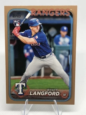 2024 Topps Update Series - Wyatt Langford #US151 Gold /2024 (RC) - Image 1 of 2