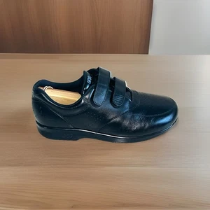 Scarpe SAS da donna taglia 10,5 Me Too EZ con cinturino in pelle nera - Foto 1 di 10