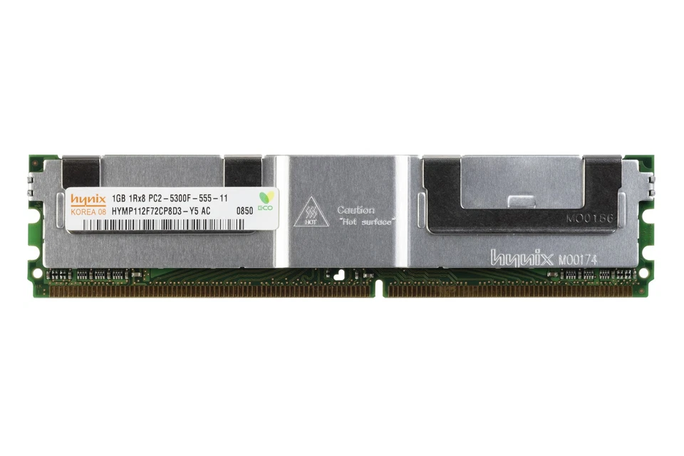 RAM Hynix 1GB 1Rx8 PC2-5300F DDR2 FBDIMM 667MHz HYMP112F72CP8D3-Y5 - Image 1 of 1
