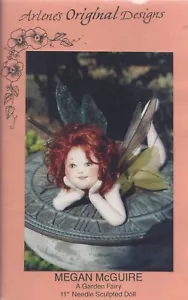 MEGAN McGUIRE Garden Fairy ~ 11" Needle Sculpted Doll Pattern - Arlene's Designs - Picture 1 of 2