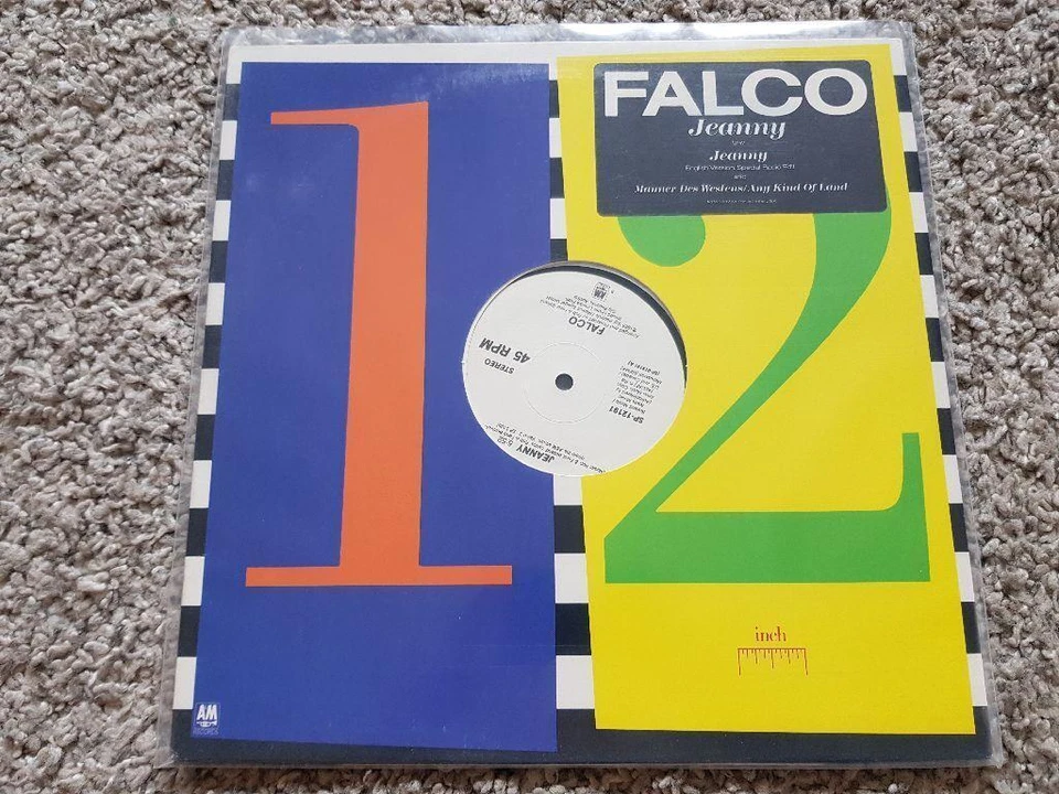 12" LP Falco - Jeanny US Promo Vinyl ENGLISH VERSION - Image 1 of 4