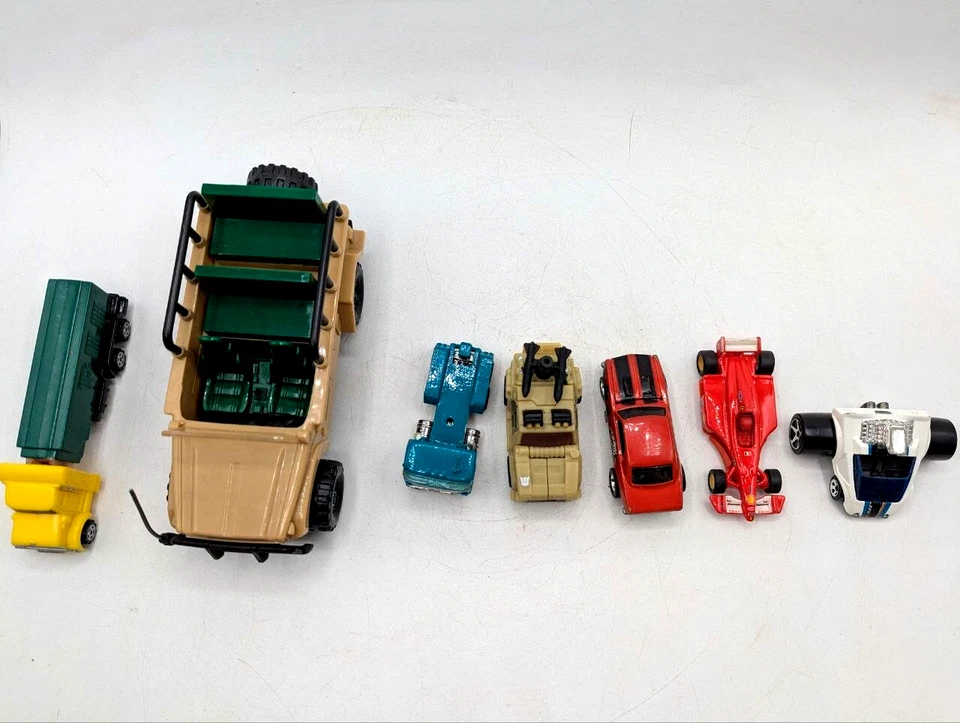 LOT 7 VTG Cars Truck Jeep Hot Wheels Transformers Pez Kids Gift Trucks LV23 - Image 1 of 4
