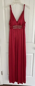 Silky Red Evening Gown Prom Dress Evening Dress - Picture 1 of 4