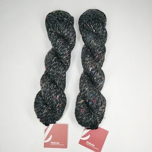 Artesano Nubula Yarn Alpaca, Merino. Donegal Blend Slate Color Lot of 2 Skeins - Picture 1 of 8