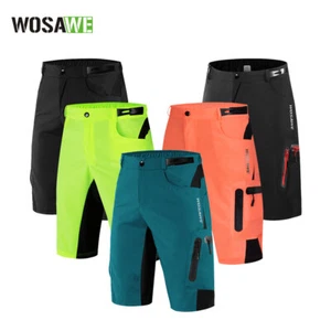 WOSAWE Men's MTB Cycling Shorts Baggy Pants Road Bike Bicycle Downhill Shorts - Picture 1 of 33
