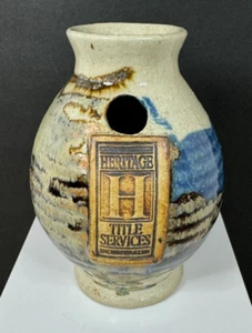 Vintage Heritage Tile Services Incorporated Decorative Pottery Pen Holder Vase - Picture 1 of 6