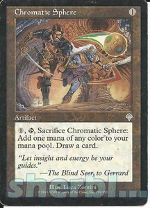 MTG Magic the Gathering INVASION Chromatic Sphere Artifact 299 / 350 - Picture 1 of 1