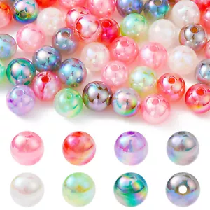 50x Transparent Chunky Acrylic Bubblegum Loose Spacer Beads for Jewelry Making - Picture 1 of 5