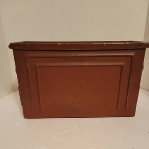 RARE Old Vintage WWII 30 Cal M1 Ammunition Ammo Box Chest US Flaming Bomb D35299 - Picture 1 of 8