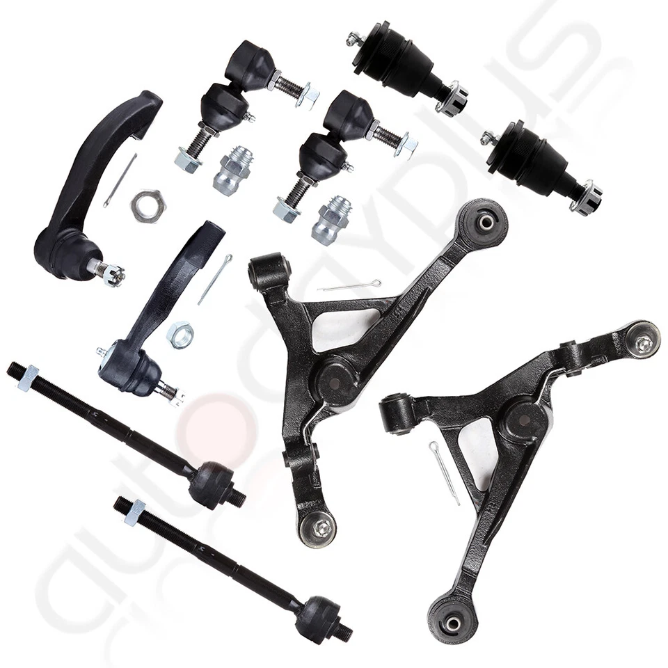 Complete 10Pcs Front Sway Bars Tie Rods Control Arms Kit For 95-06 Dodge Stratus Foto 1 de 4