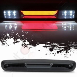 For 2007-2013 GMC Sierra Led 3Rd Brake Light Rear Tail Lamp Black Housing Smoke - Picture 1 of 12