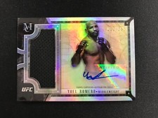 2018 Topps UFC Museum Collection Yoel Romero Auto Fighter-worn relic 122/165 MMA