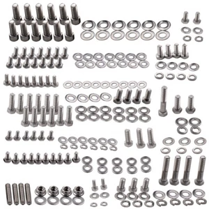 Stainless Engine HEX Bolt set Small Block pour Chevy 265 283 305 307 327 350 400 - Picture 1 of 12