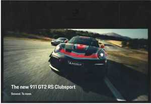 ▄▀▄ Catalogue PORSCHE 991 GT2 RS Club Sport de 2018 (Anglais) ▄▀▄