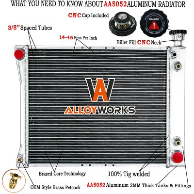 3 Row Radiator For 88-93 Chevy/GMC C/K 1500 2500 4.3L / 1992-95 C1500 Suburban - Image 1 of 4